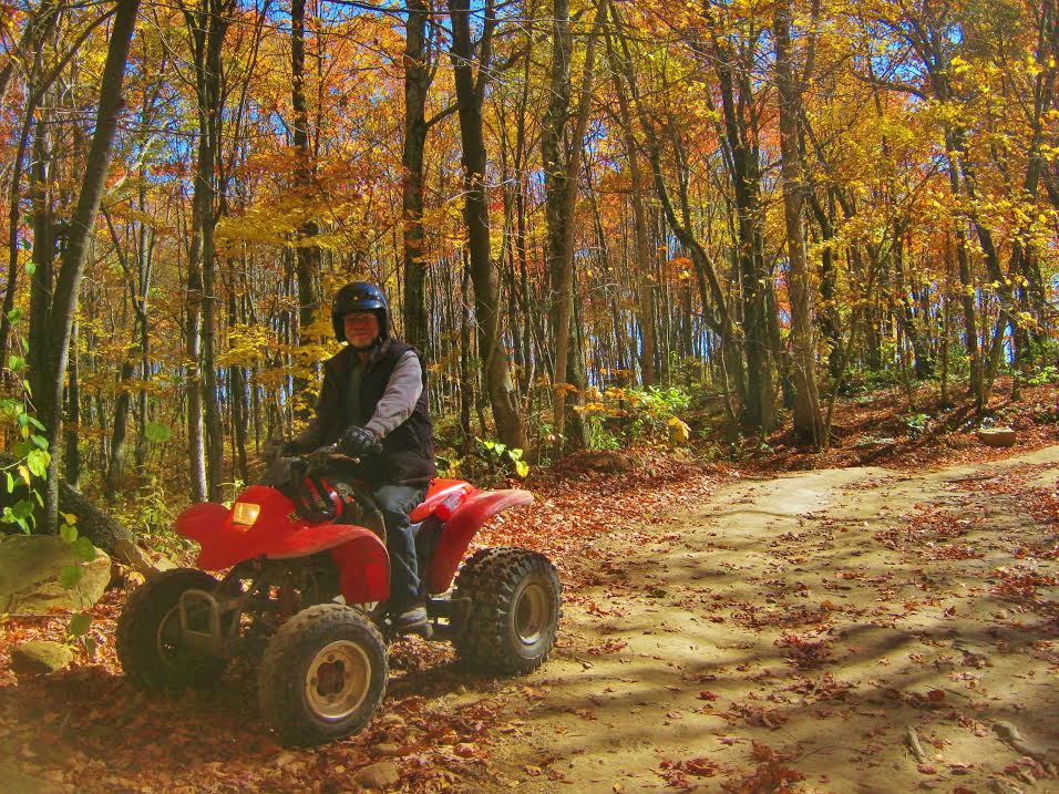 Dan, ATVing near the Inn