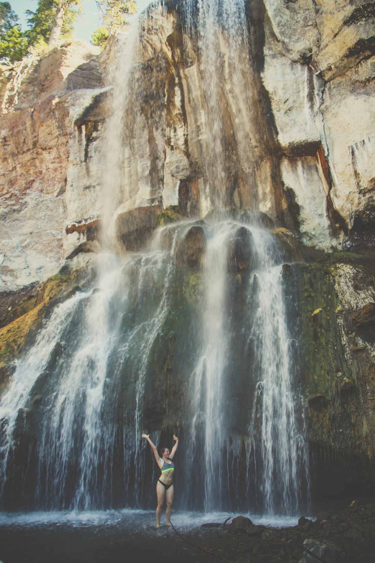 Highly recommend maneuvering your way to the base of the falls and having a little shower! 