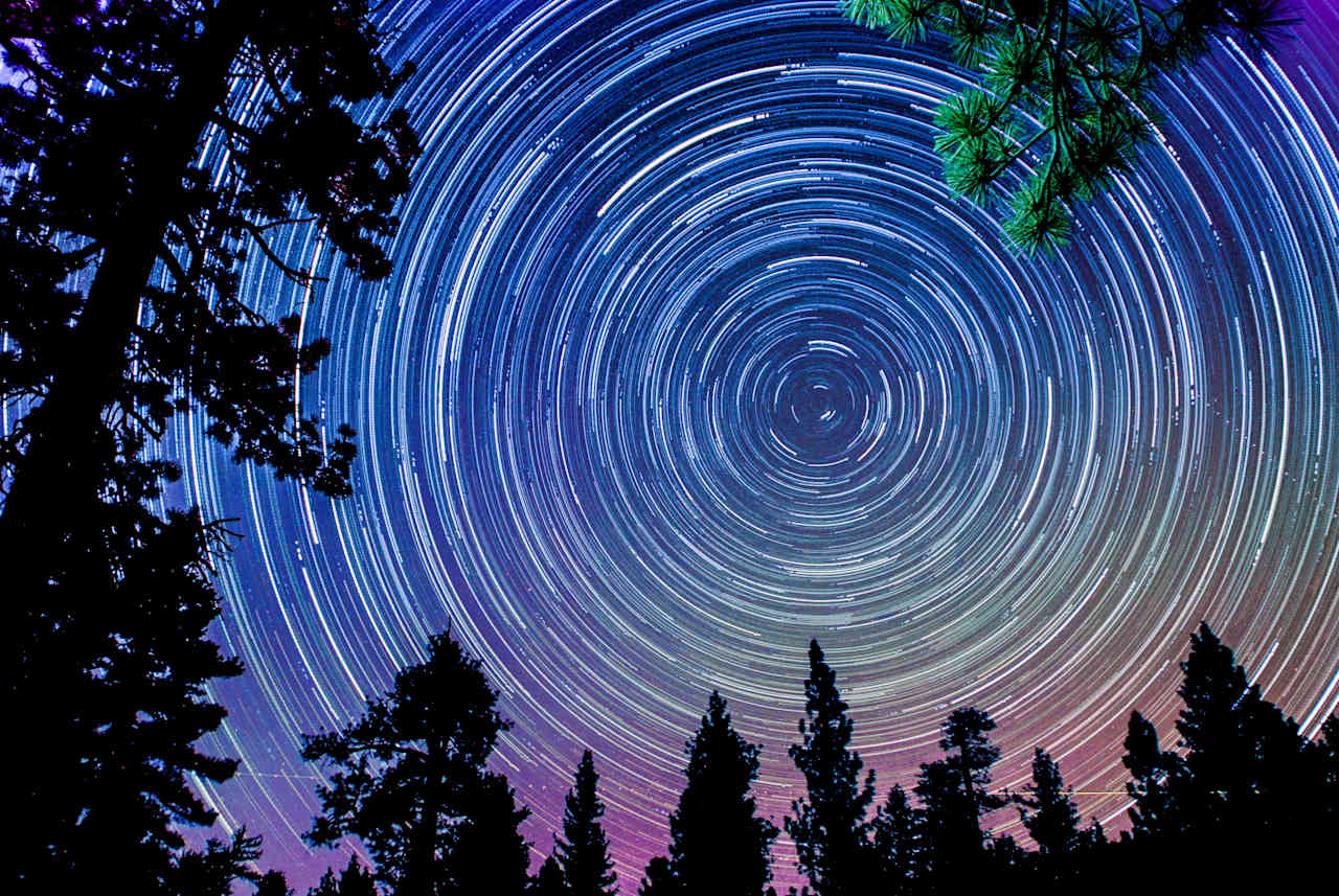 Great views of the night sky, right from camp. This is looking north of the campground.