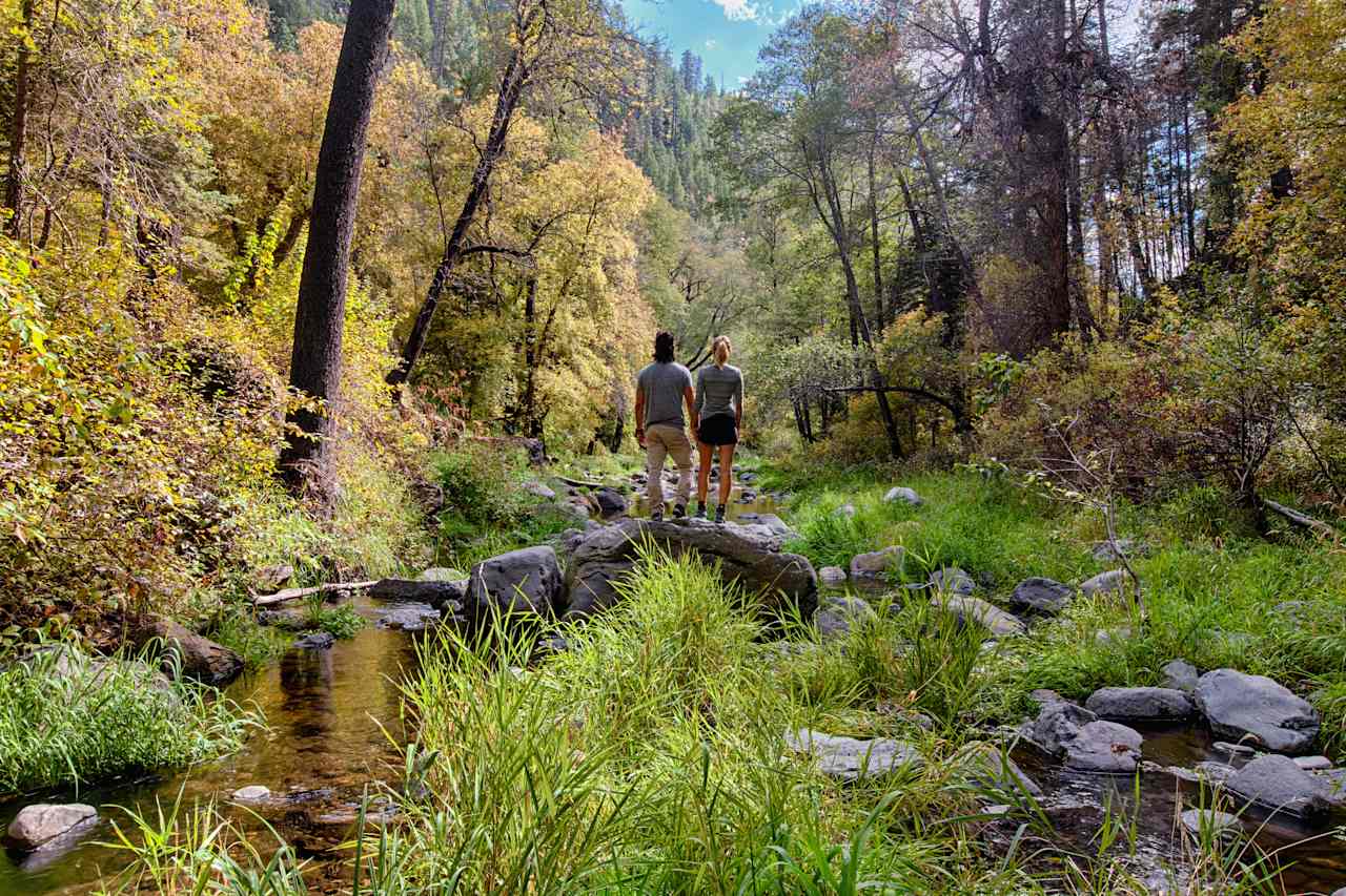 Play in the water! The creek that runs along the campsites in this canyon is loaded with activity ops: swimming, fishing, photography, wading, etc. 