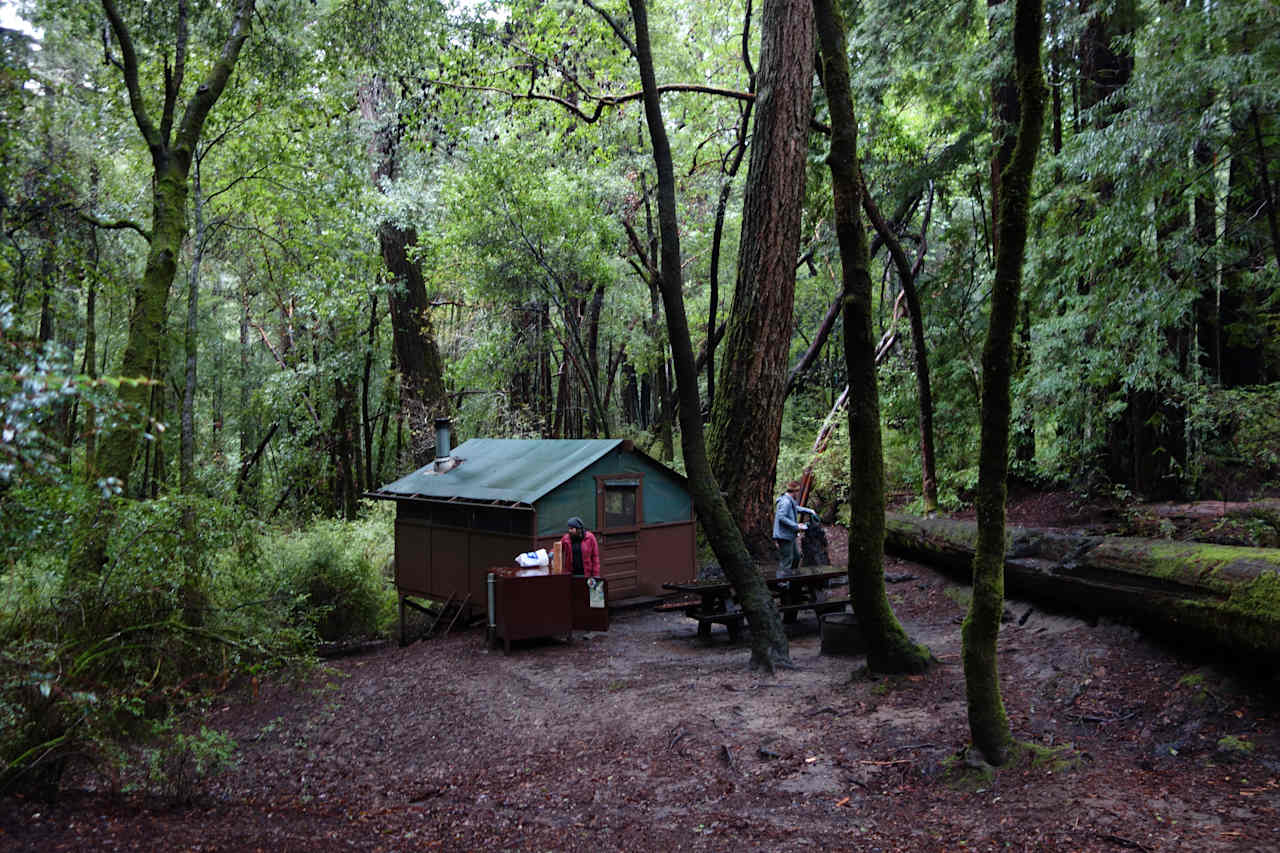 Cabin #16, awesome to hear the creek on the other side of the trees but very very muddy. I think it was the combination of low ground and water access close by.