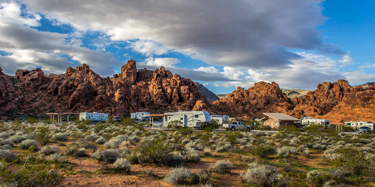 The setting for Atlatl Rock Campground is spectacular!