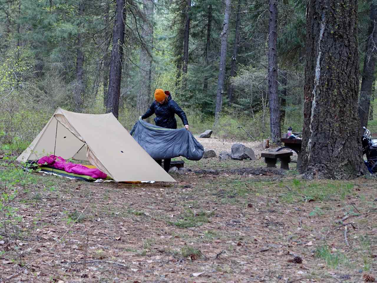 Best camp spot is tucked right on the bend of the river, in the western-most corner of the campground.