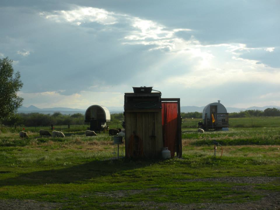 The Brussett is to the left of the shower house.