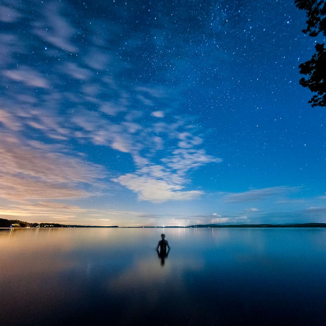 a beautiful spot for a nighttime swim