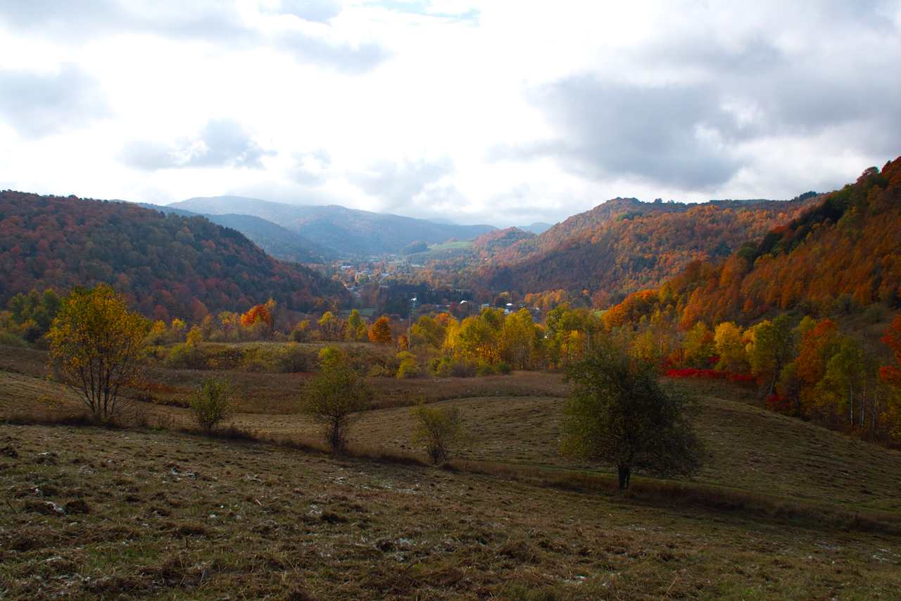 A view of Chelsea village from our hillside in autumn.