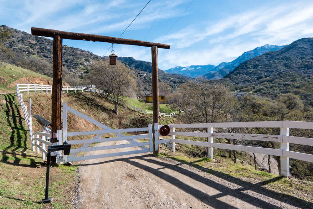 Entrance gate. 