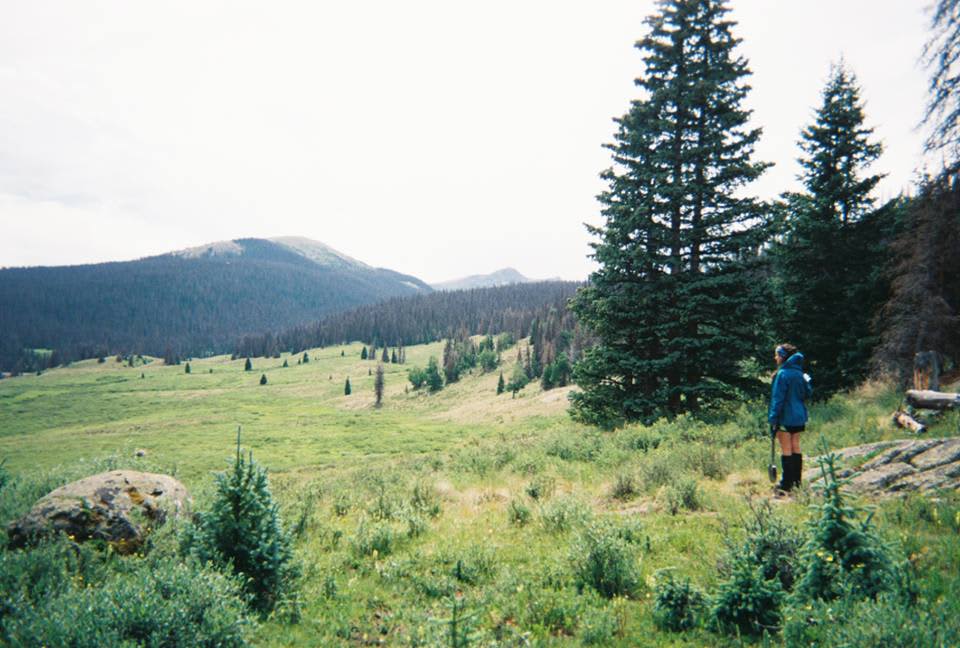 Adventuring around our back country campsite as everyone else takes a cat nap.