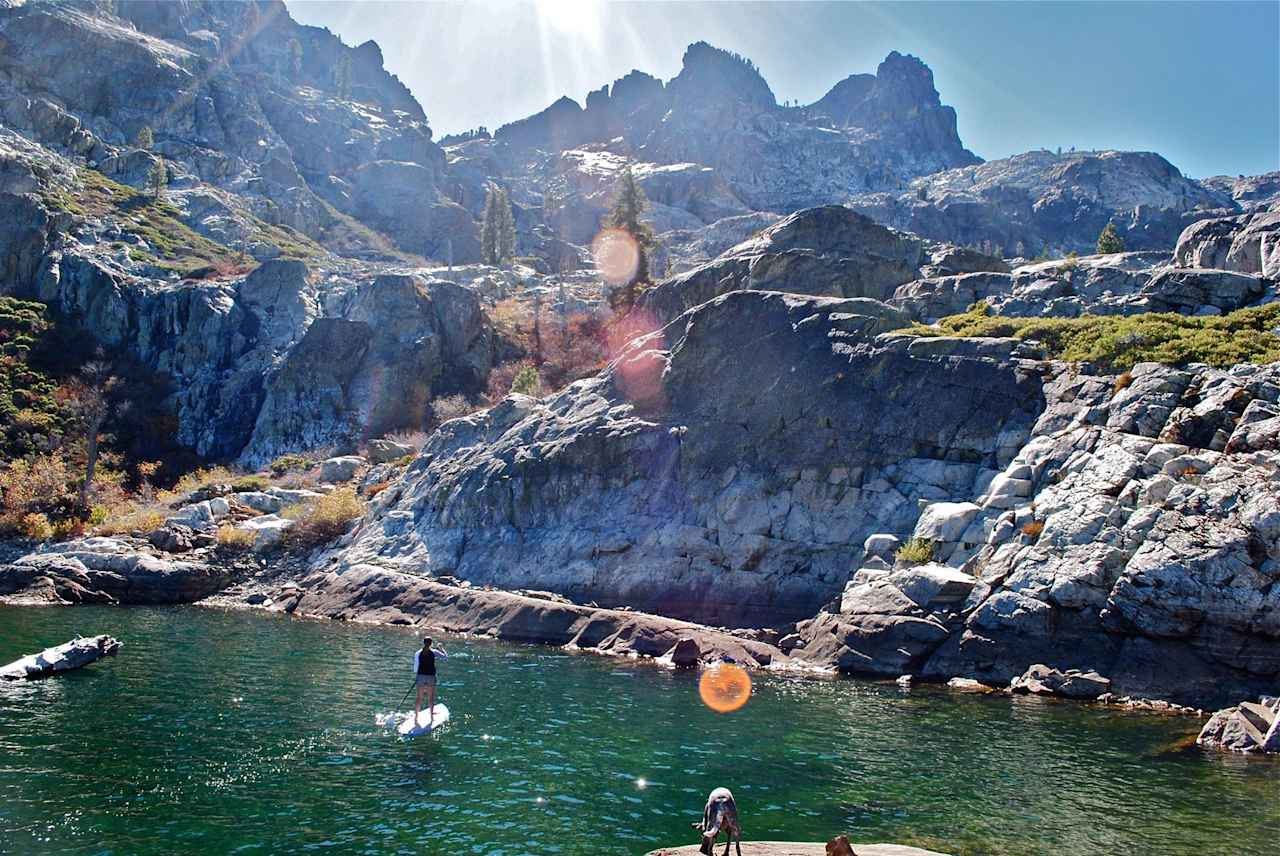 Highly recommend taking your paddle board to Upper Sardine Lake