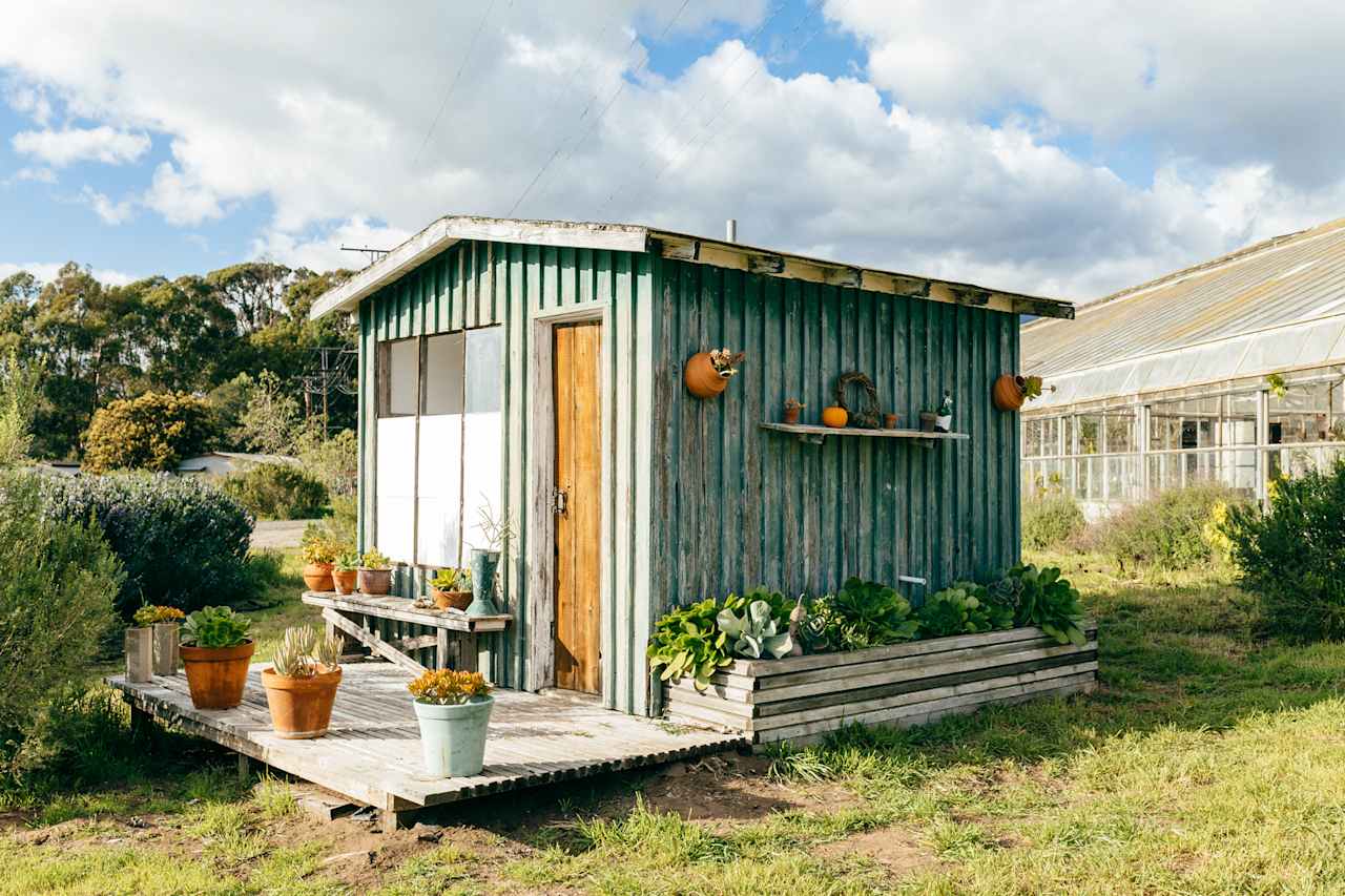 This side is the shower and bath, complete with views of the ocean.