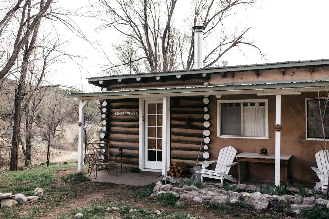 The outside of our cabin DH Lawrence