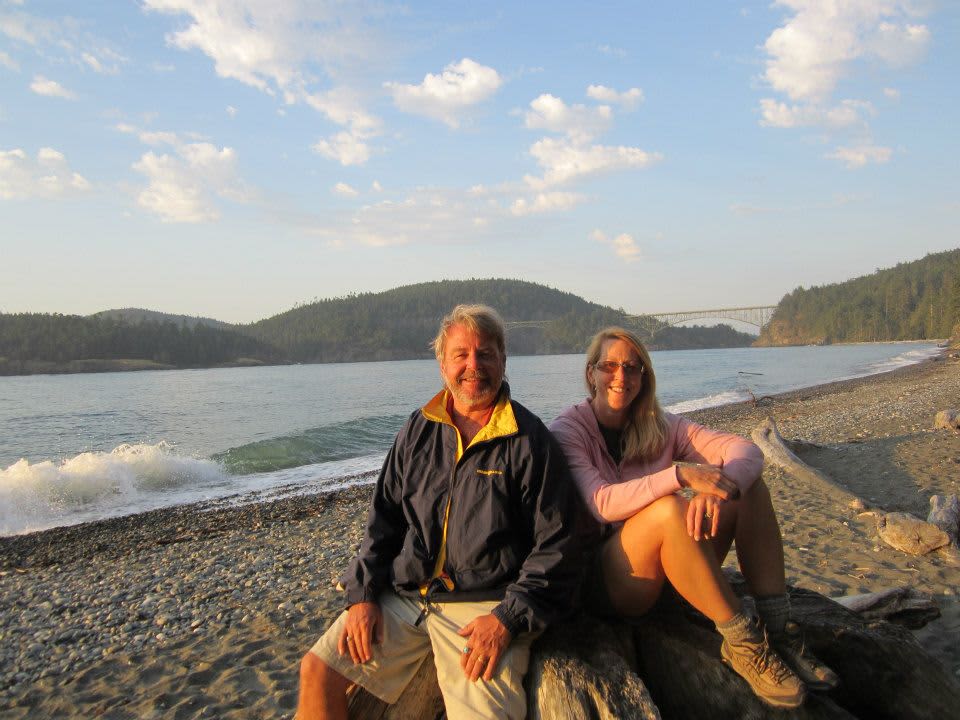 A private trail from our campsite took us to the beach