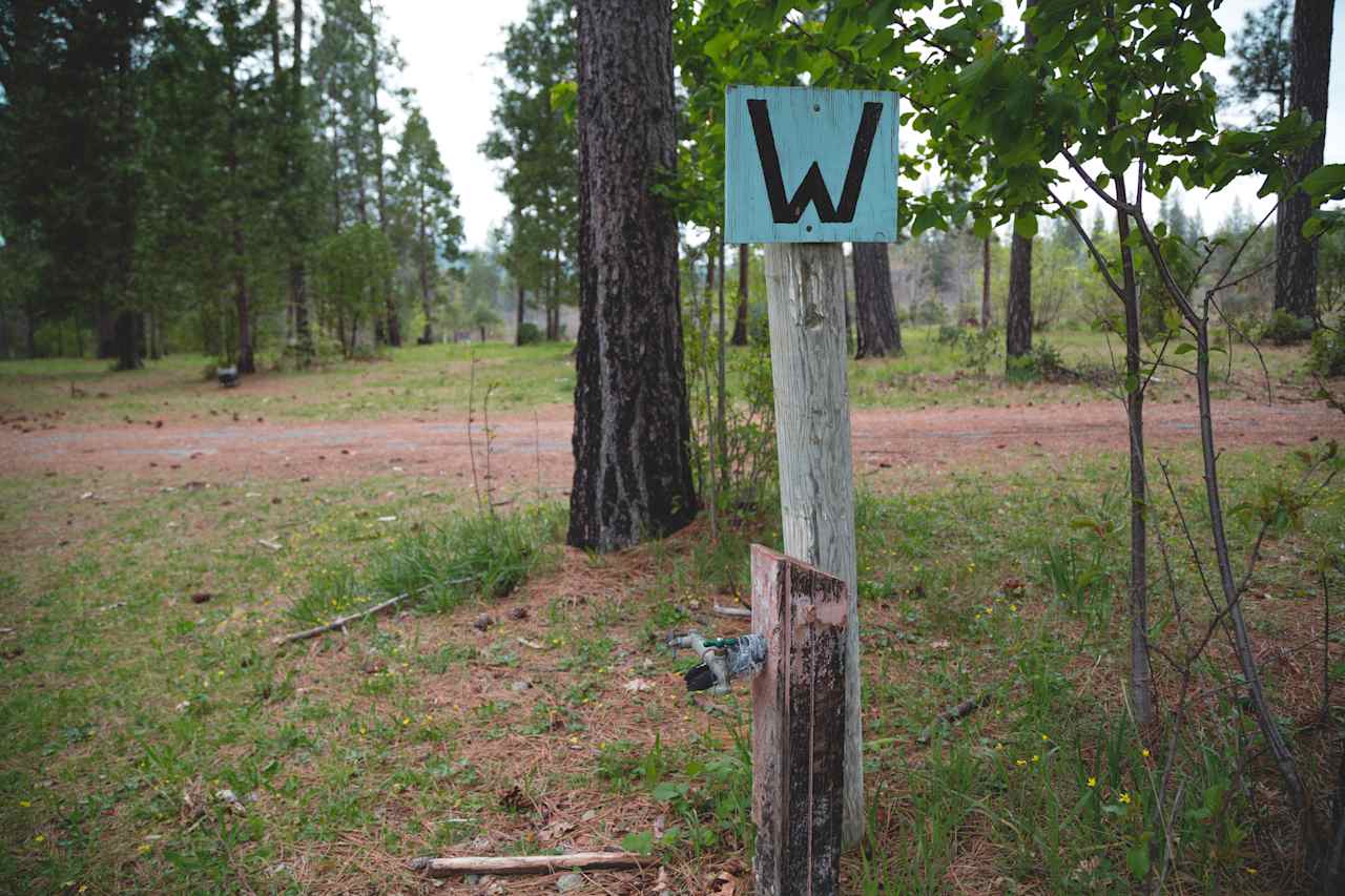 Water faucets all around property.