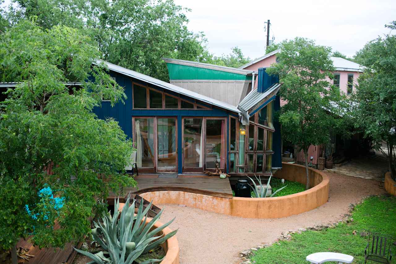 View of the loft cabin from the wine deck.