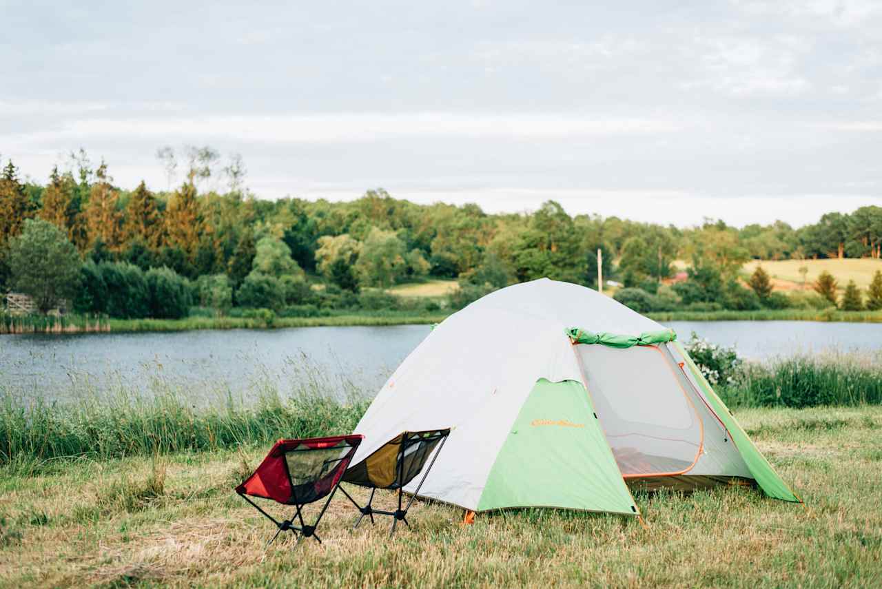 lake side camping at it's finest