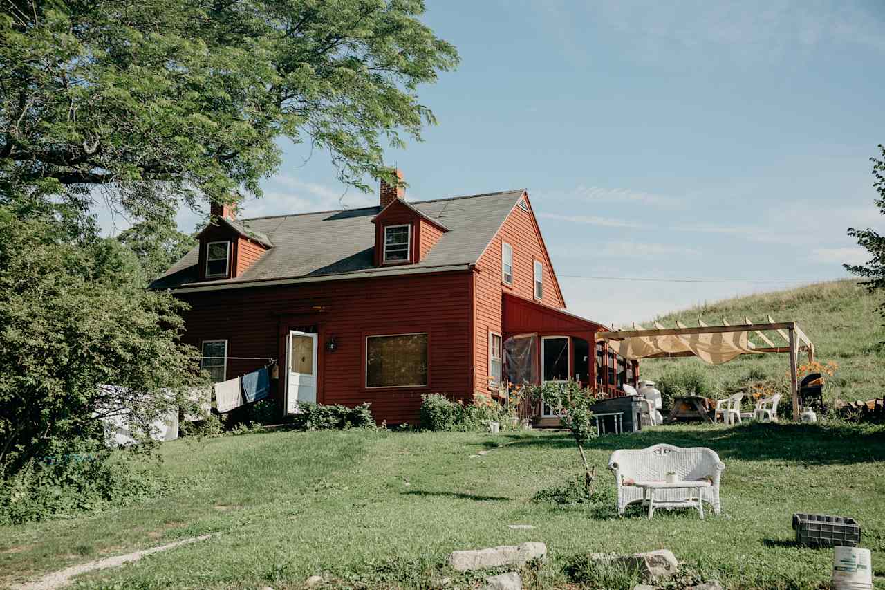 The farmhouse, one of your first stops when you arrive!