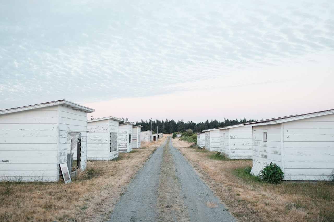 The row of potential cabins. 