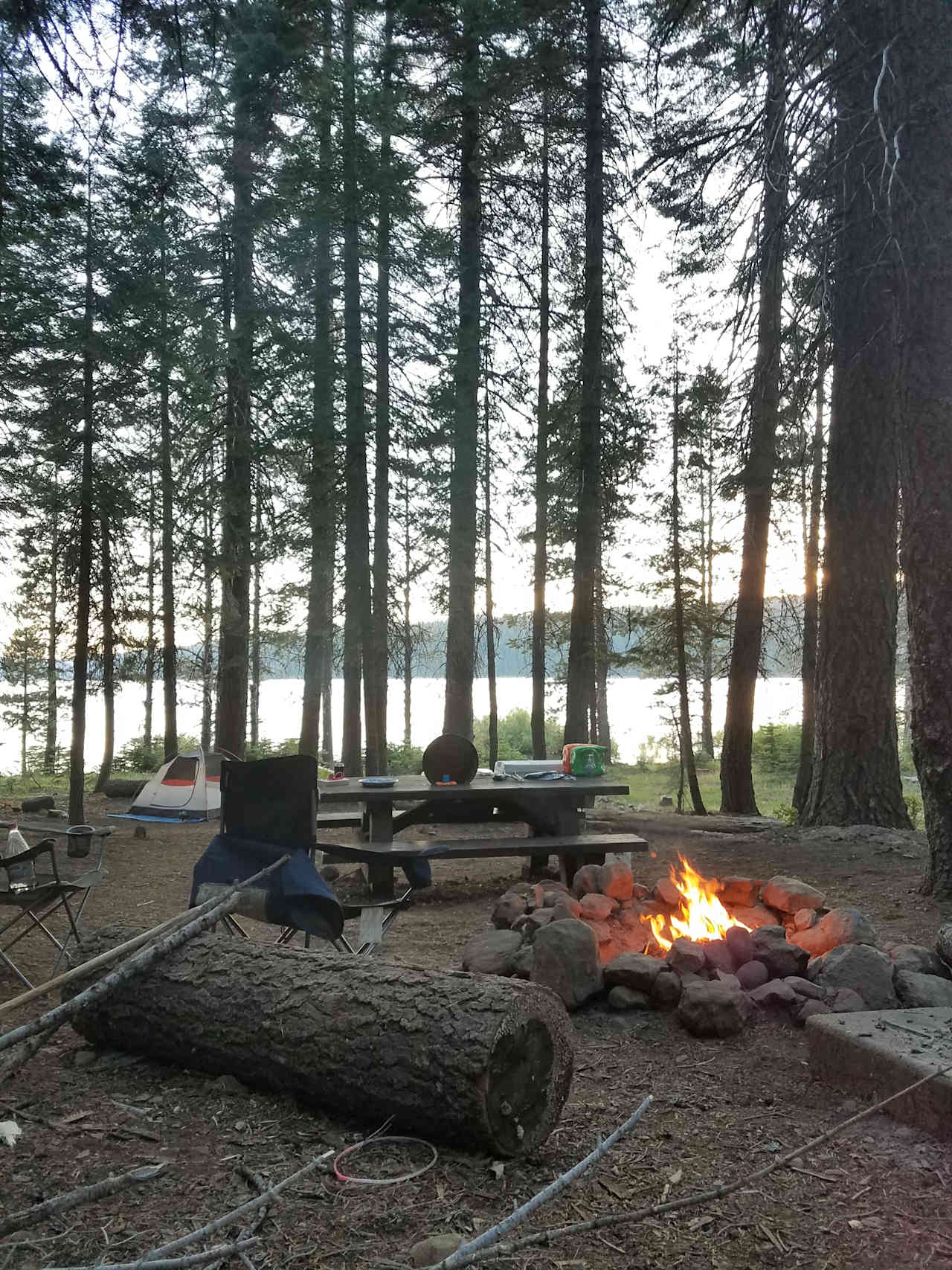 Lake access from the site