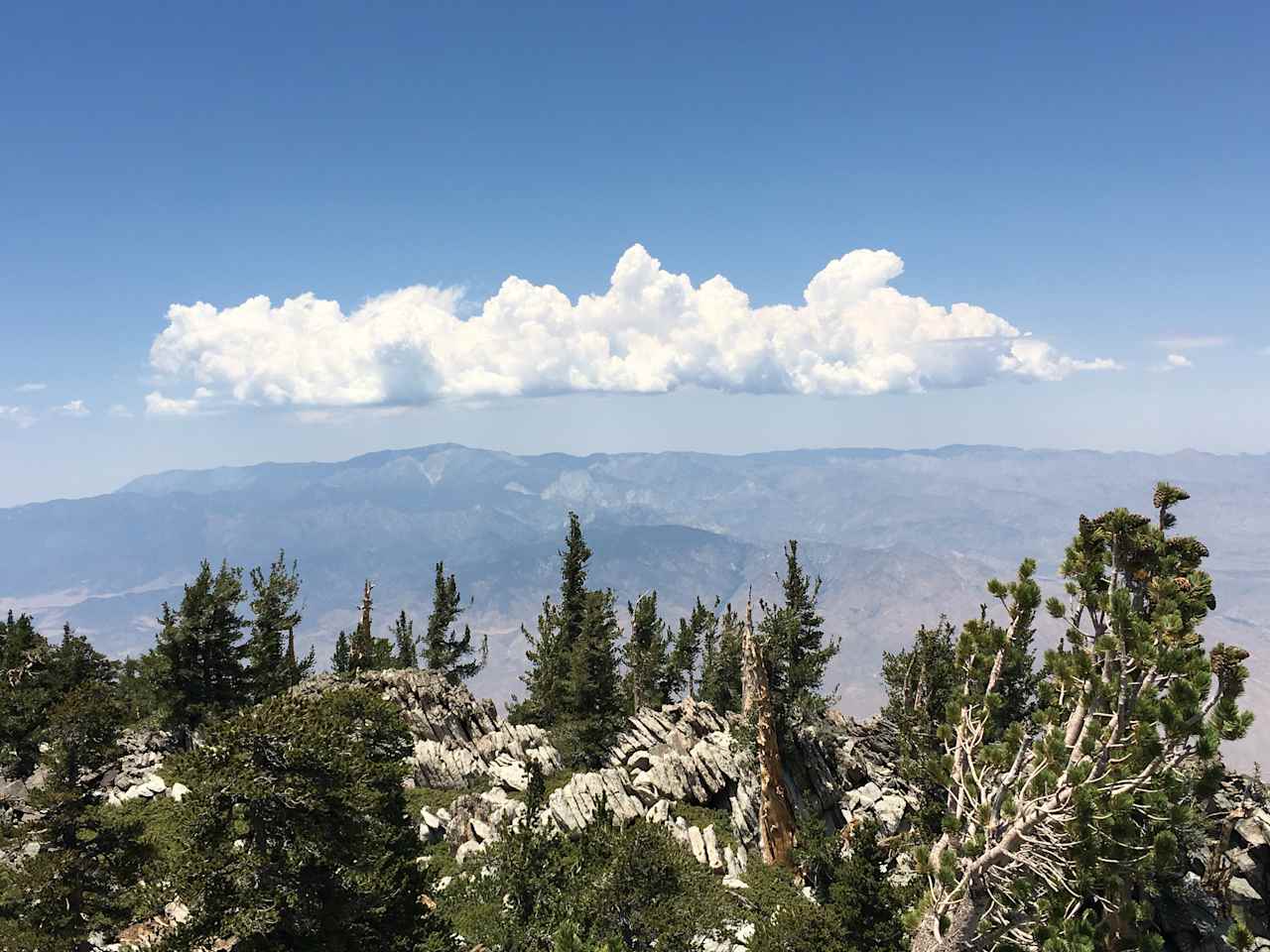 Cloud hat over San Gorgonio