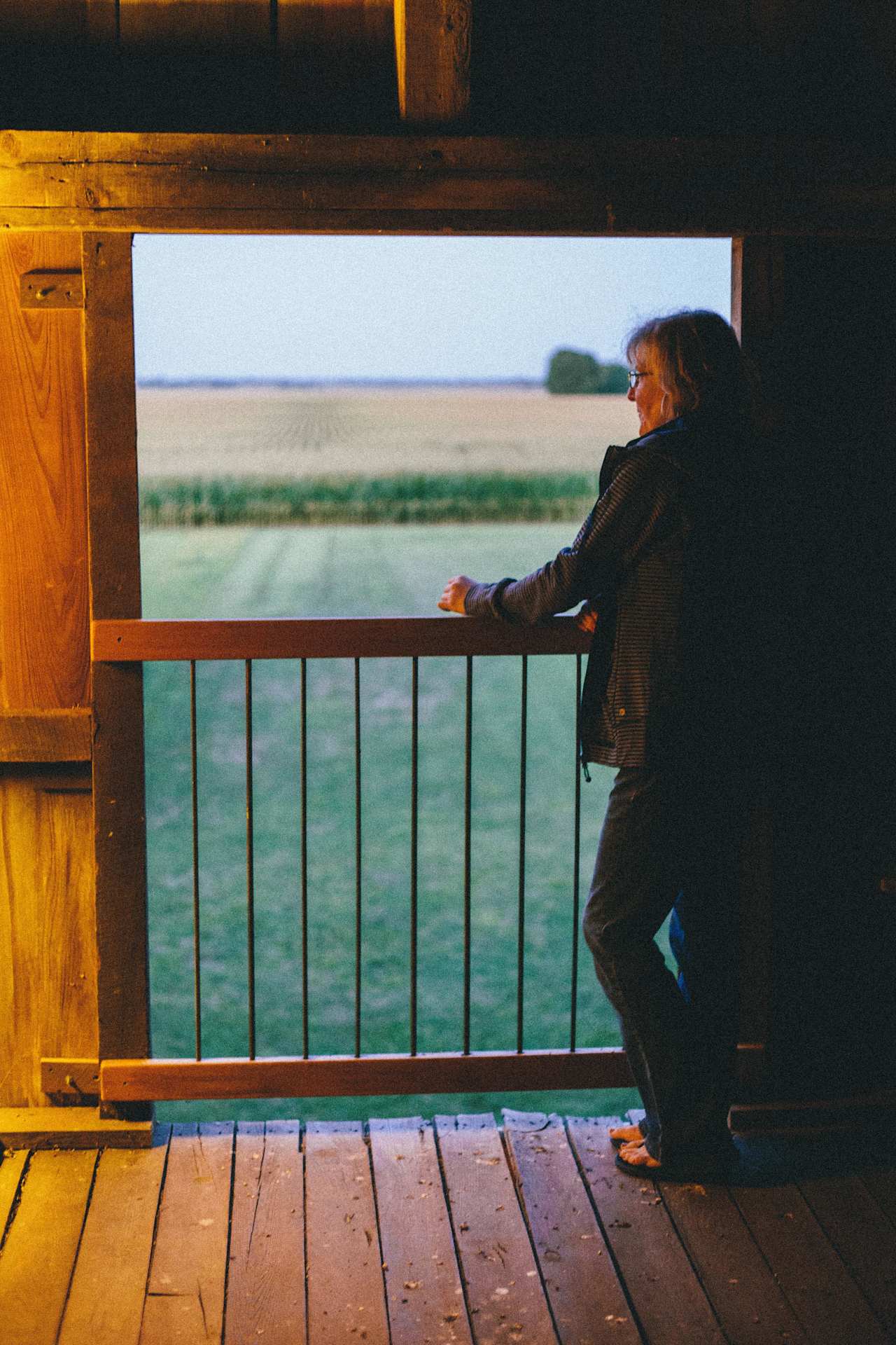 Beautiful overlook of the farm on the second floor