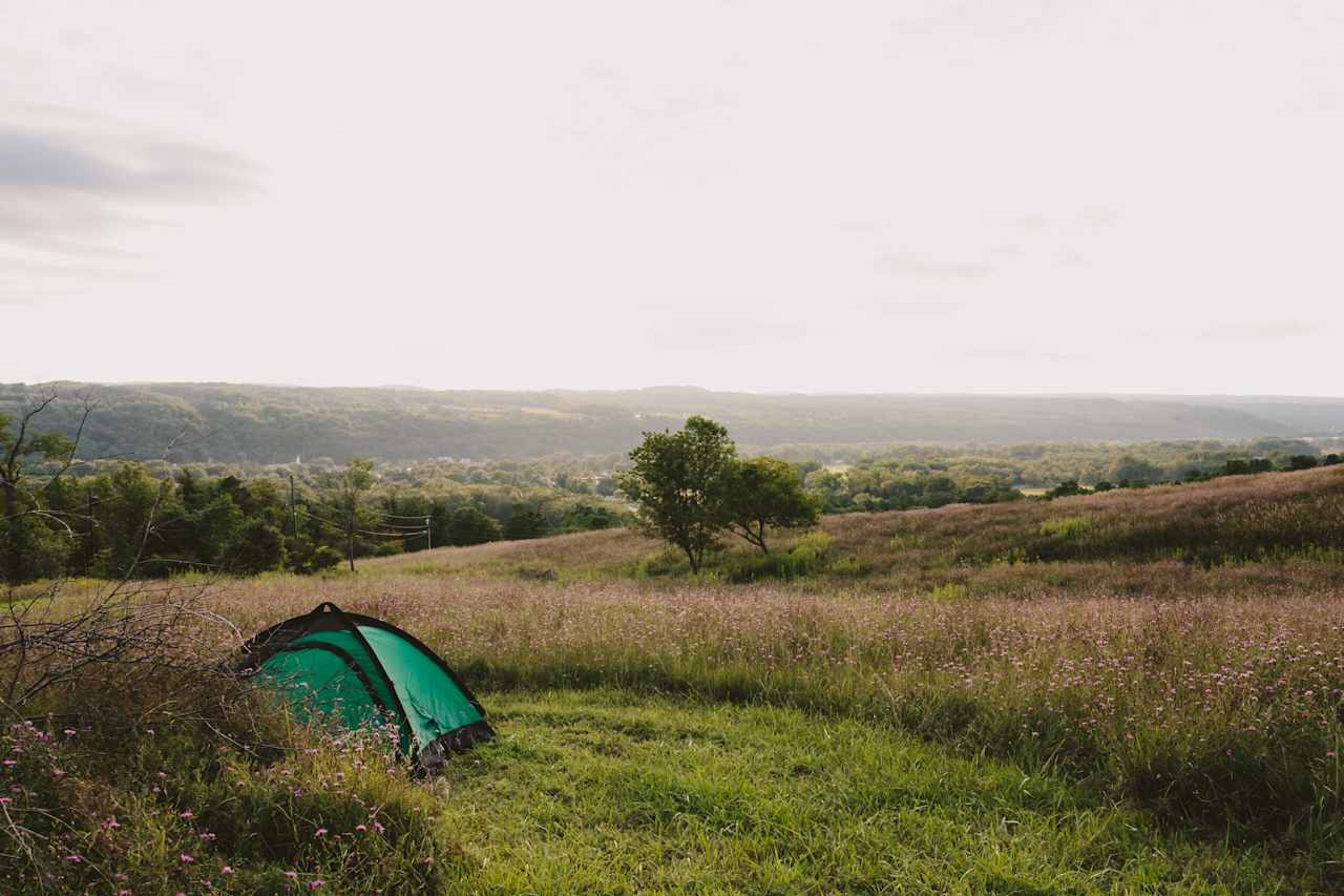 A classic Fingerlakes view into the valley without having to leave the site!