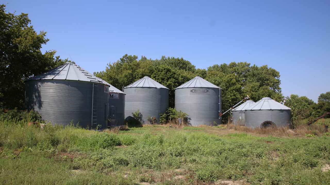 The Cove of grain bins. 