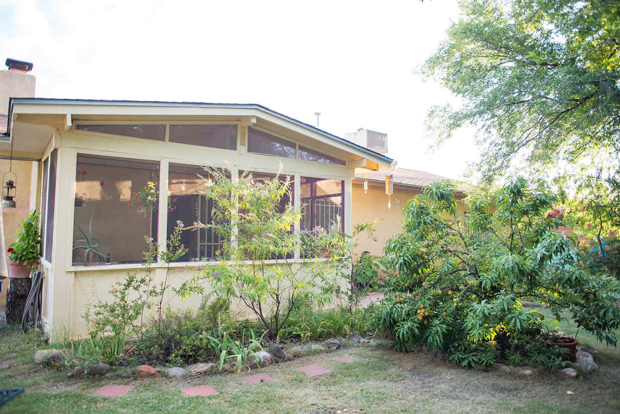 Facilities and a screened in porch available at the house.