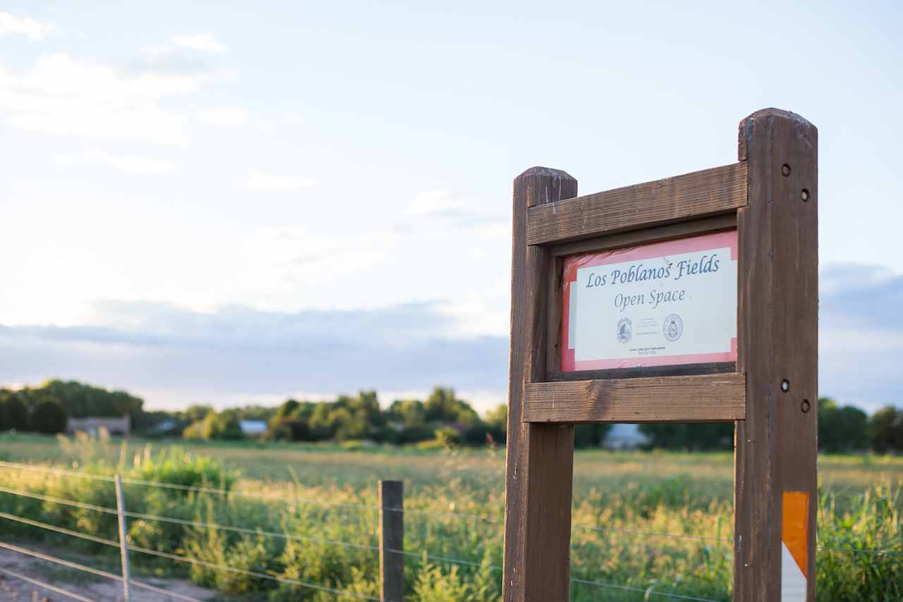 Take a walk at the nearby Los Poblanos Fields open space.