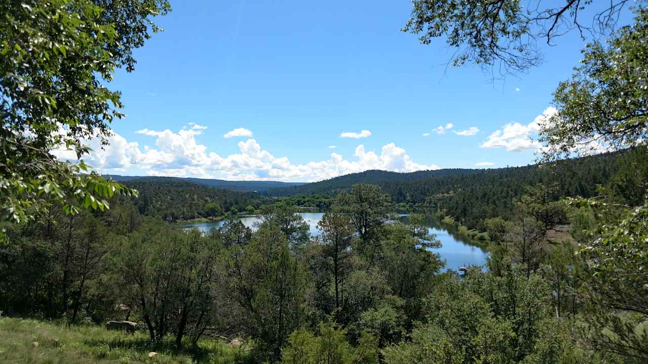 View of Lake Roberts a mile or so from the campground.