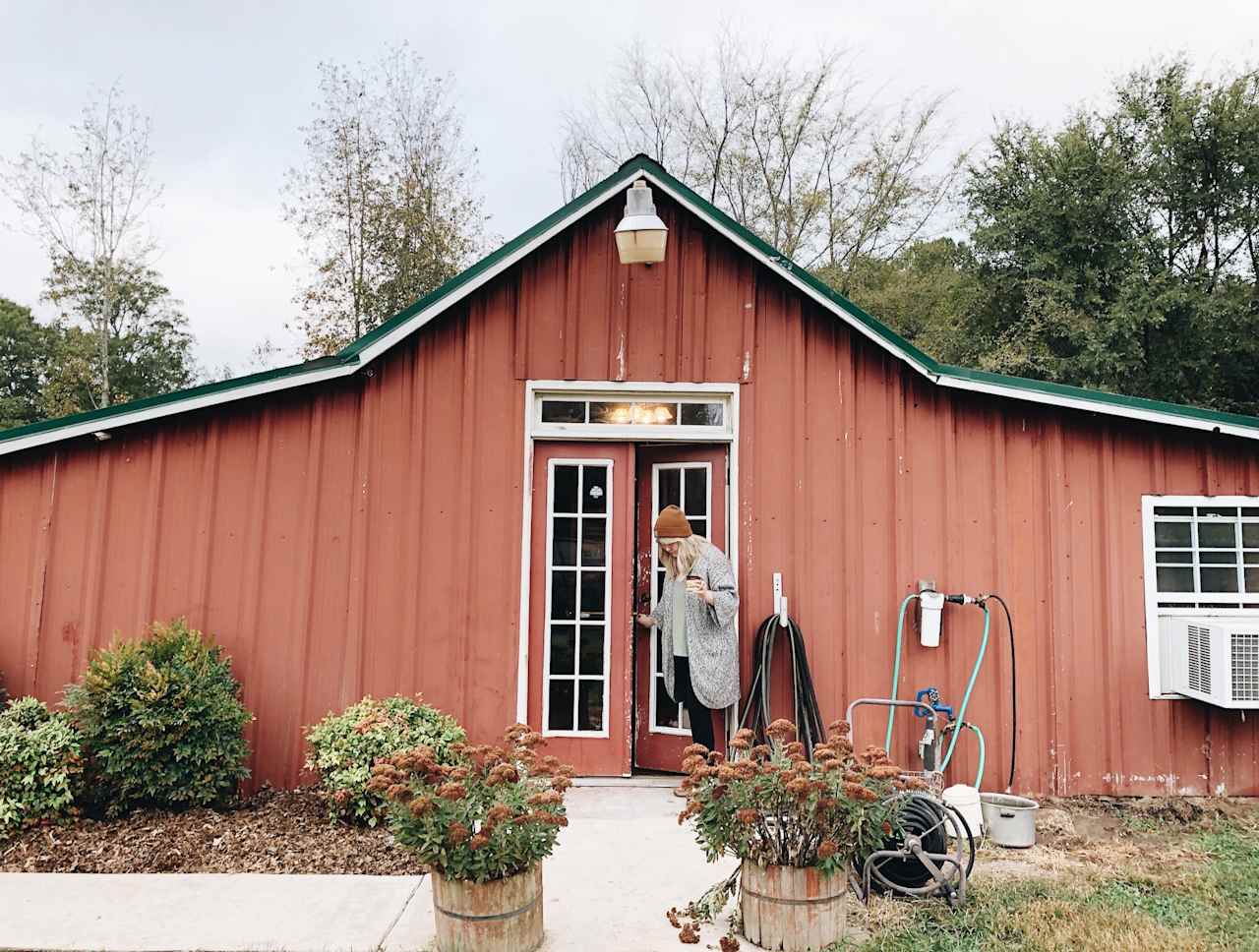 The cabin was built out of a former pole barn and served as a residence and retreat for the property owners.