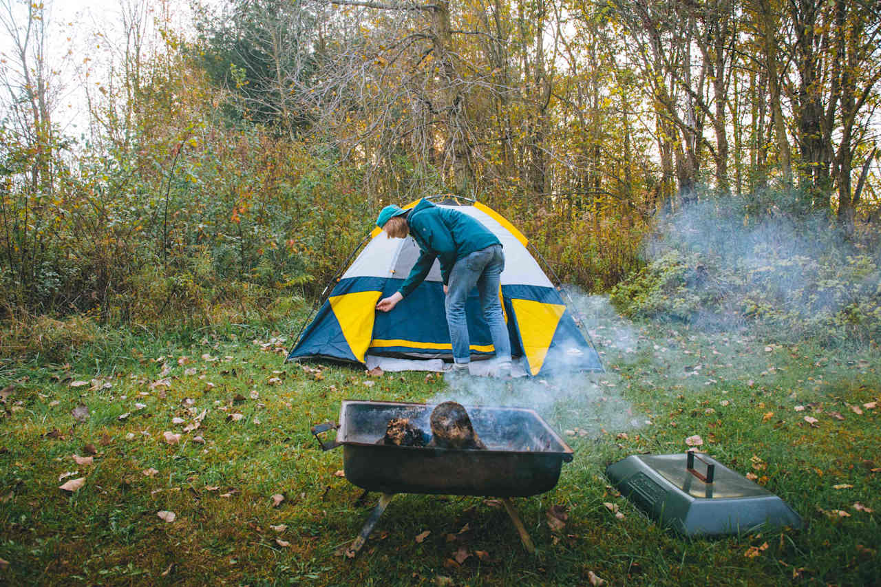 Literally the perfect place to pitch a tent! I chose the most secluded area!