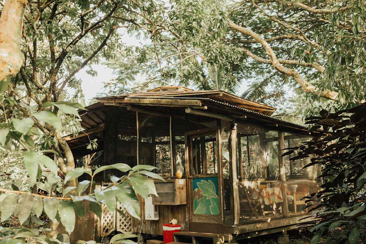 Cottage exterior.