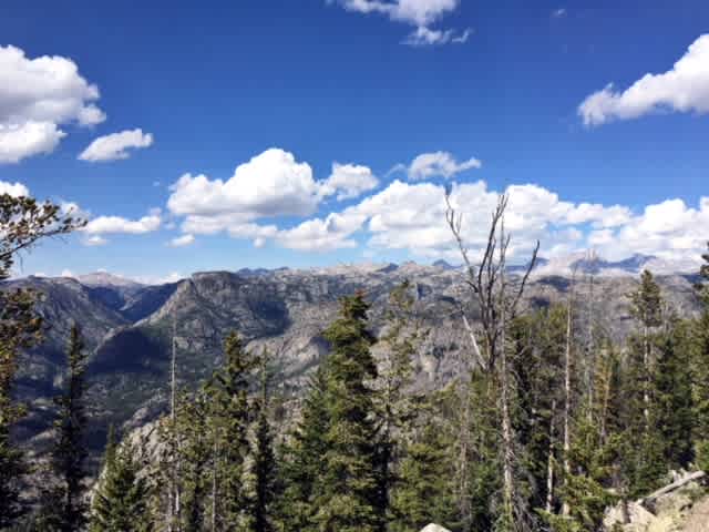 A lookout on the left side of the road shortly before arriving at the campground. 