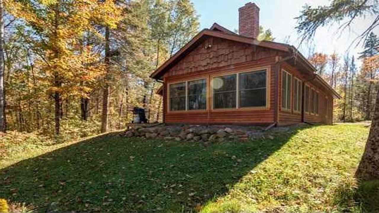 view of cabin from river side