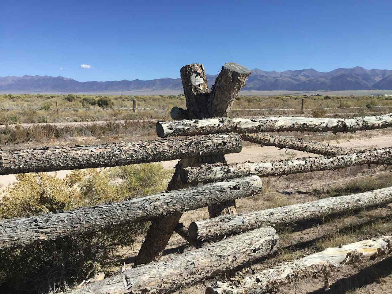 Buck & rail fence.  No digging!