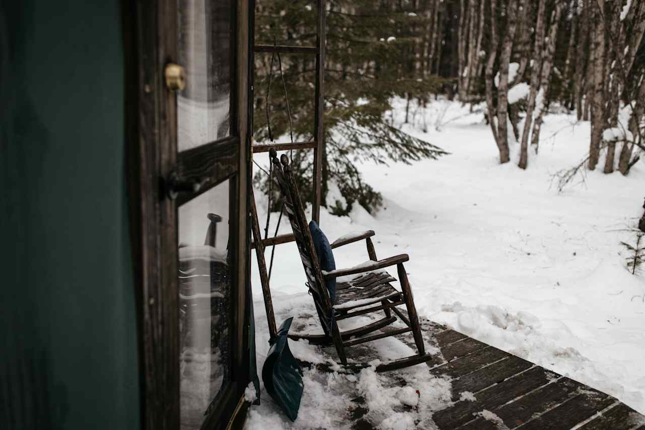 It was too cold to enjoy the deck this time around, but that will be perfect in the warmer months!