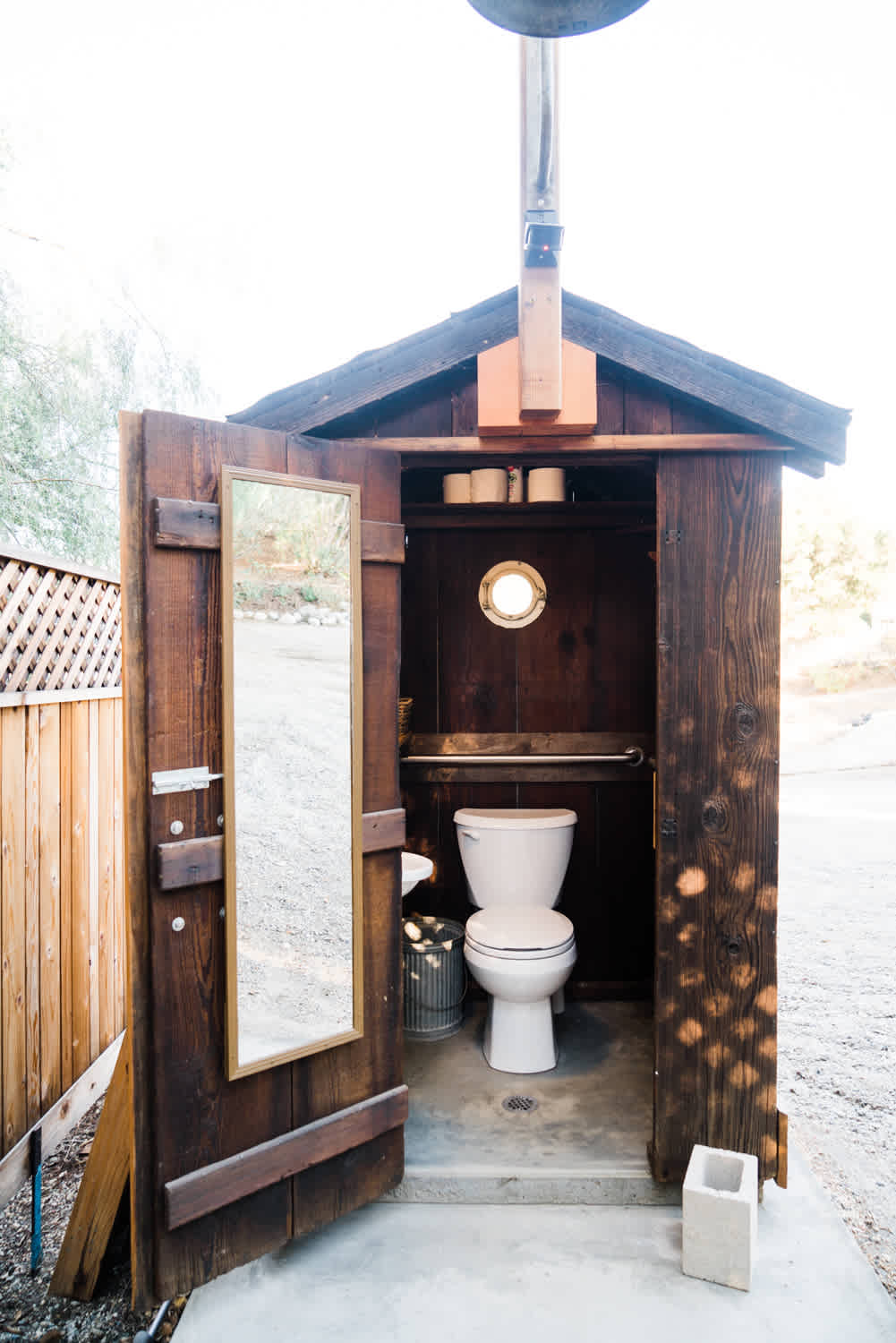 There is even an "outpost" toilet & sink 