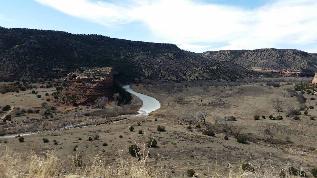 The Canadian river which runs through the campground