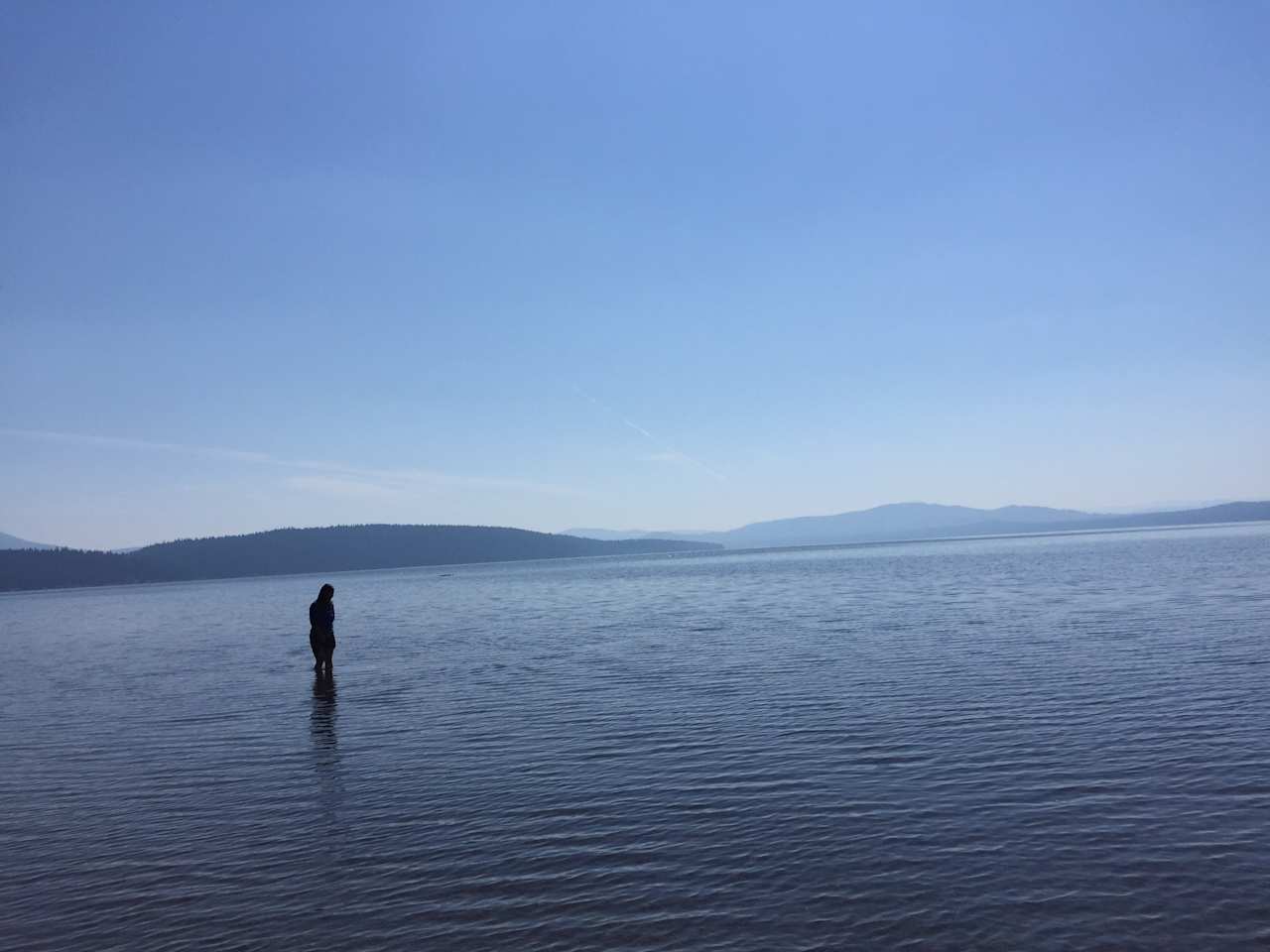 September 2017 North Shore Campgrounds. Feeling the water during a hot summer day. We regret not jumping in sooner! 