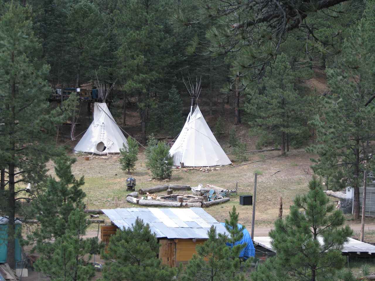 This is our basecamp area of Earth Mtn. It is a playland for adults and for kids with a treehouse and all!