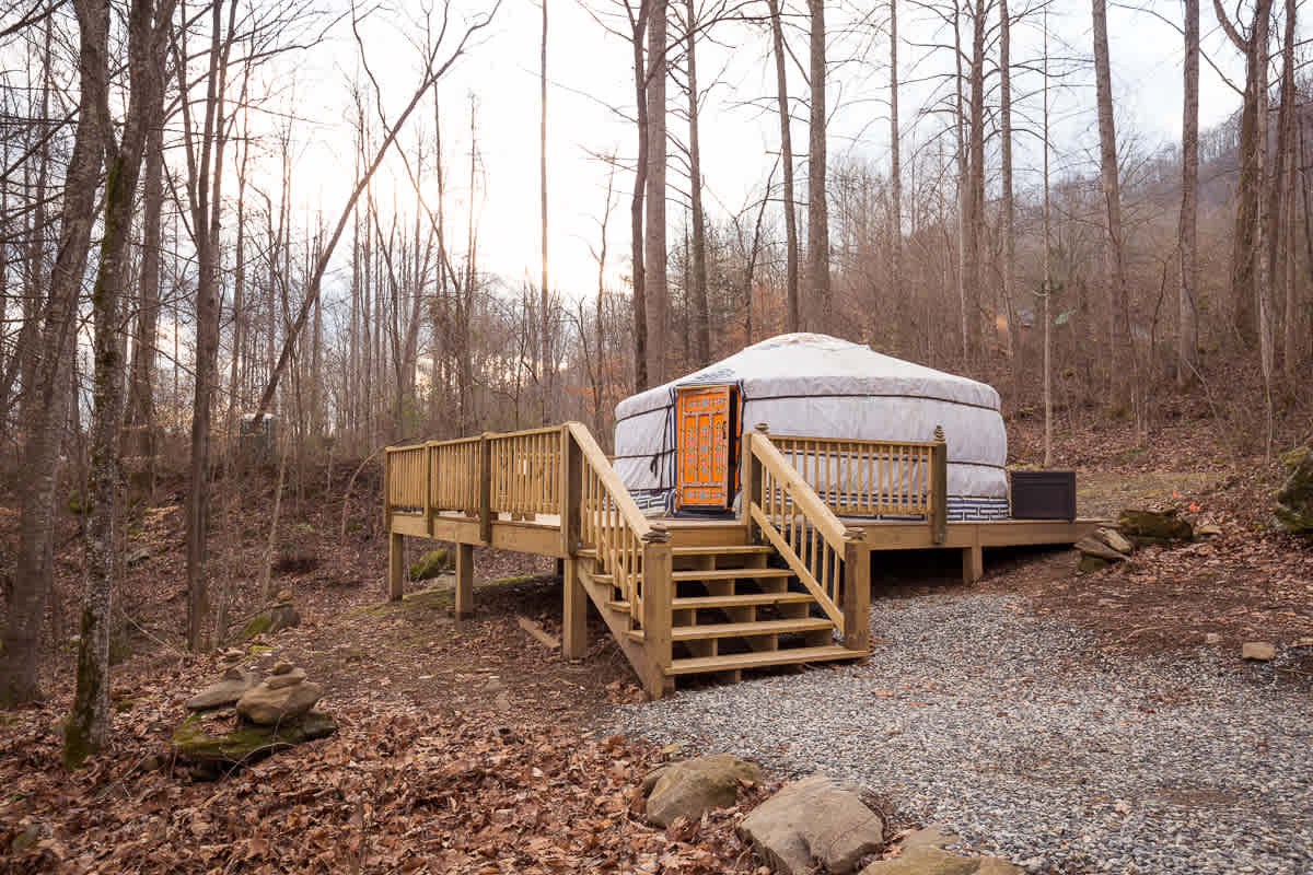 My first yurt experience!