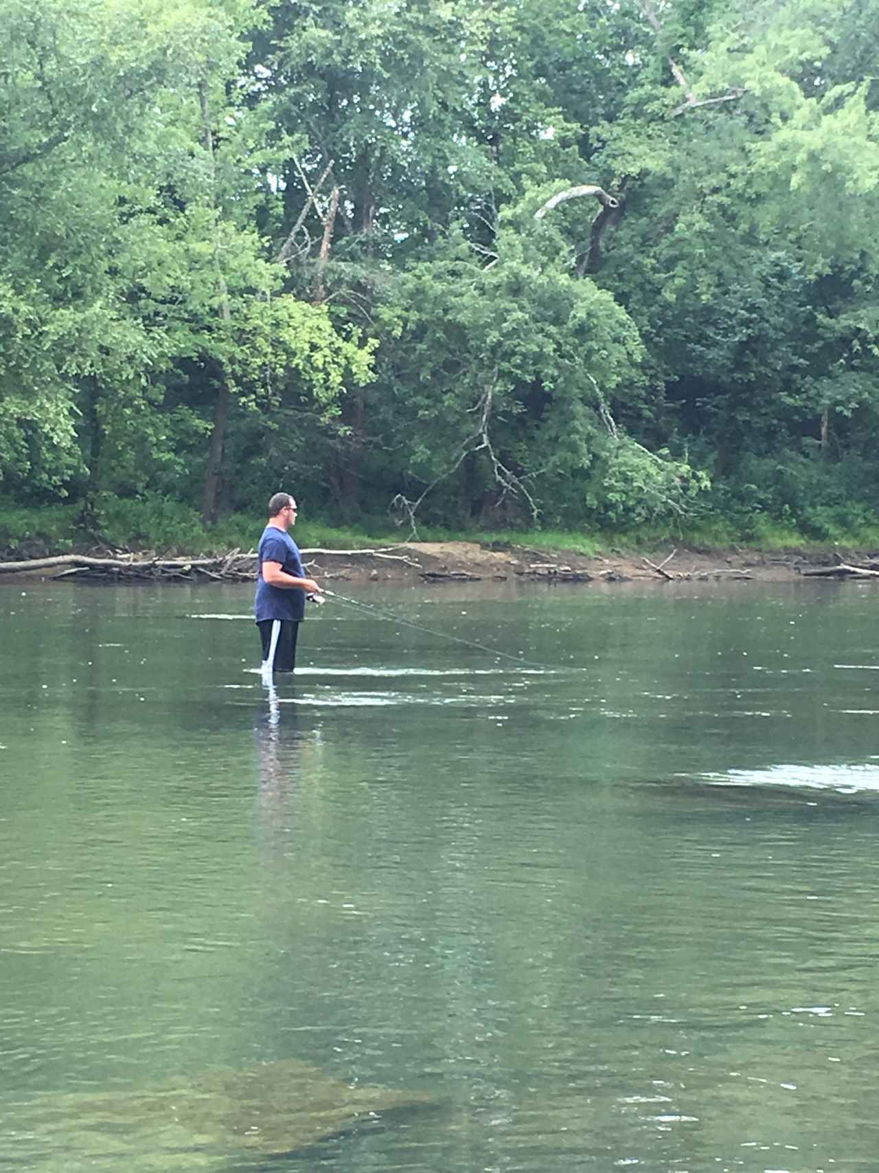 Wade fishing 