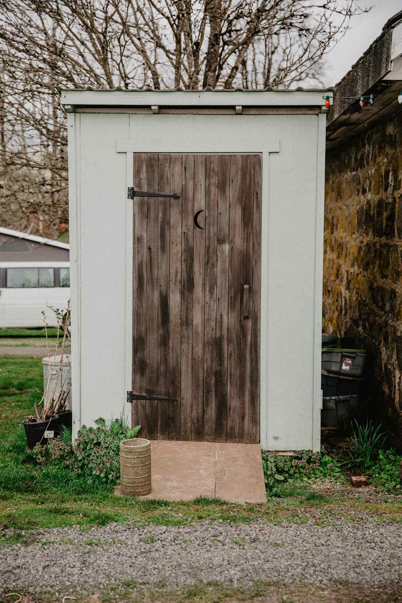 The compostable outhouse.