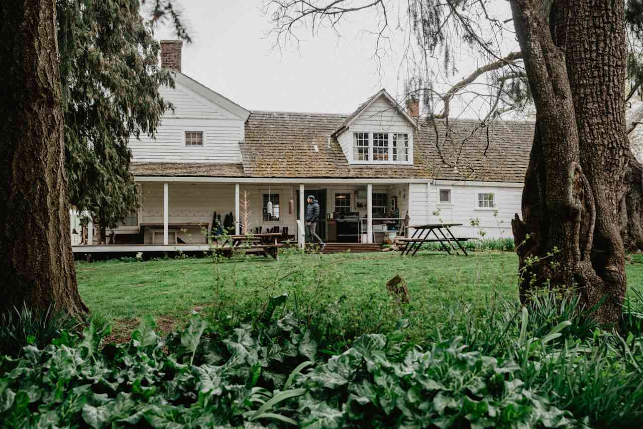 One of the houses on the property