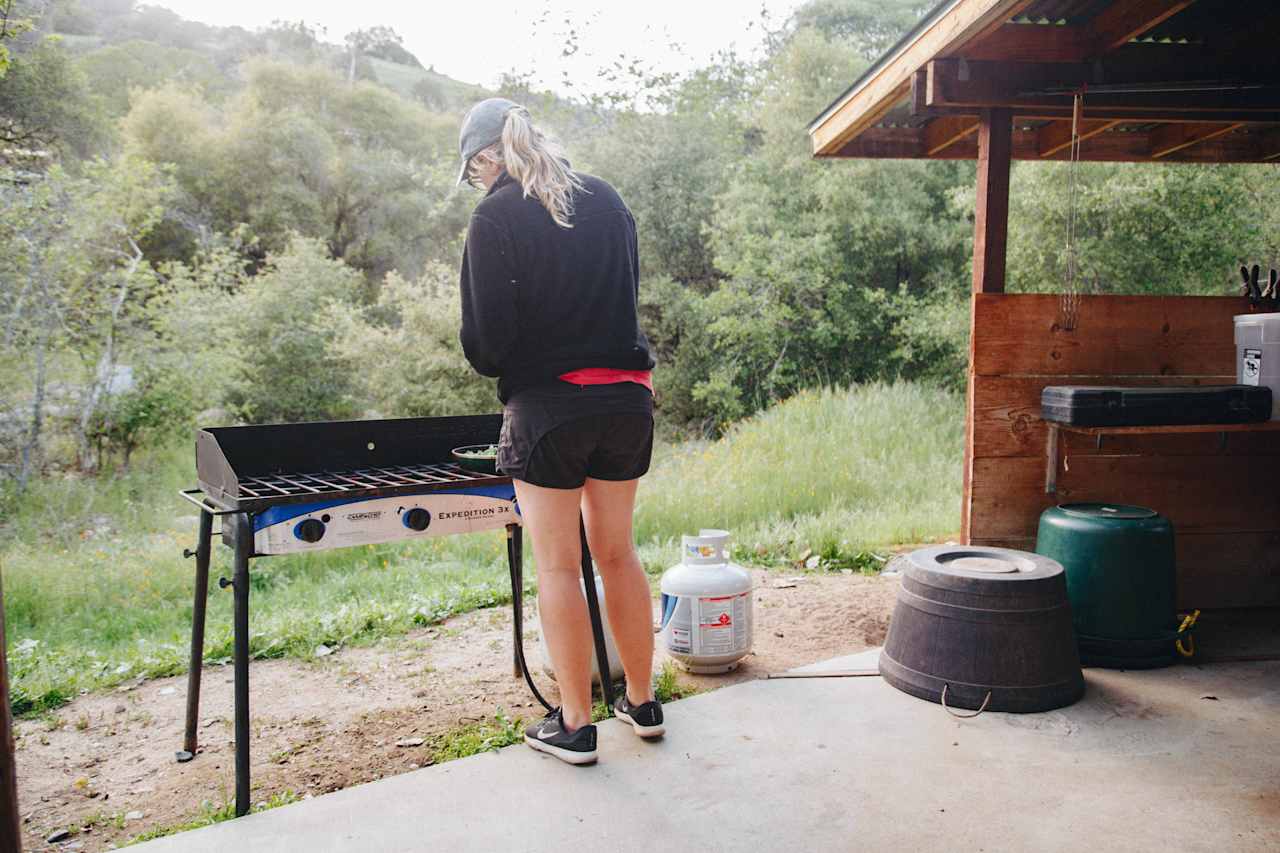 outdoor community kitchen