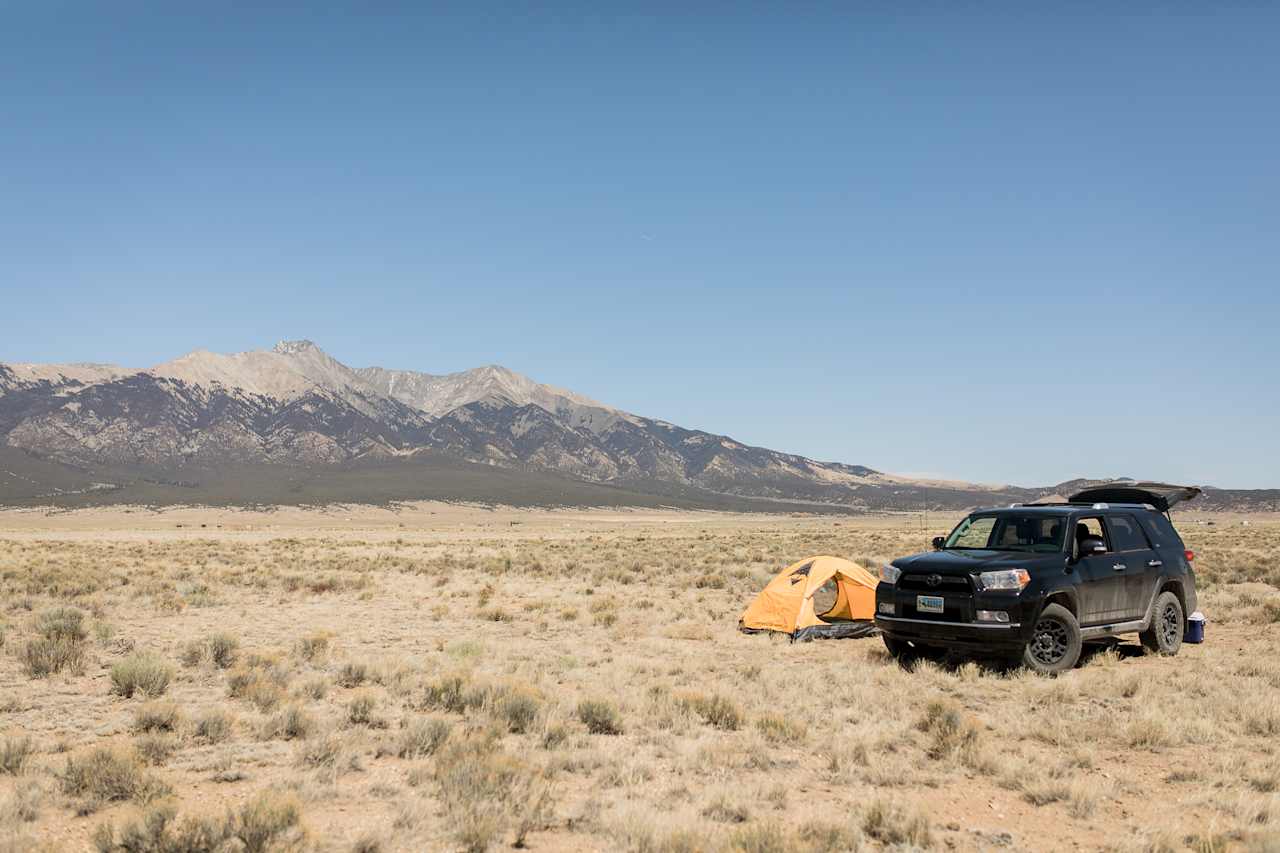 This drive in camp site is perfect for the self sufficient camper!