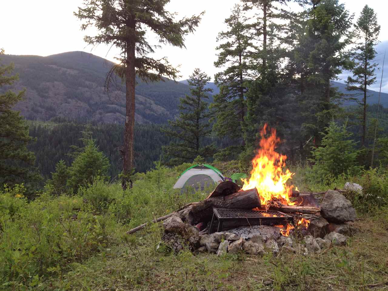 A Dozen rustic campsites to choose from. 