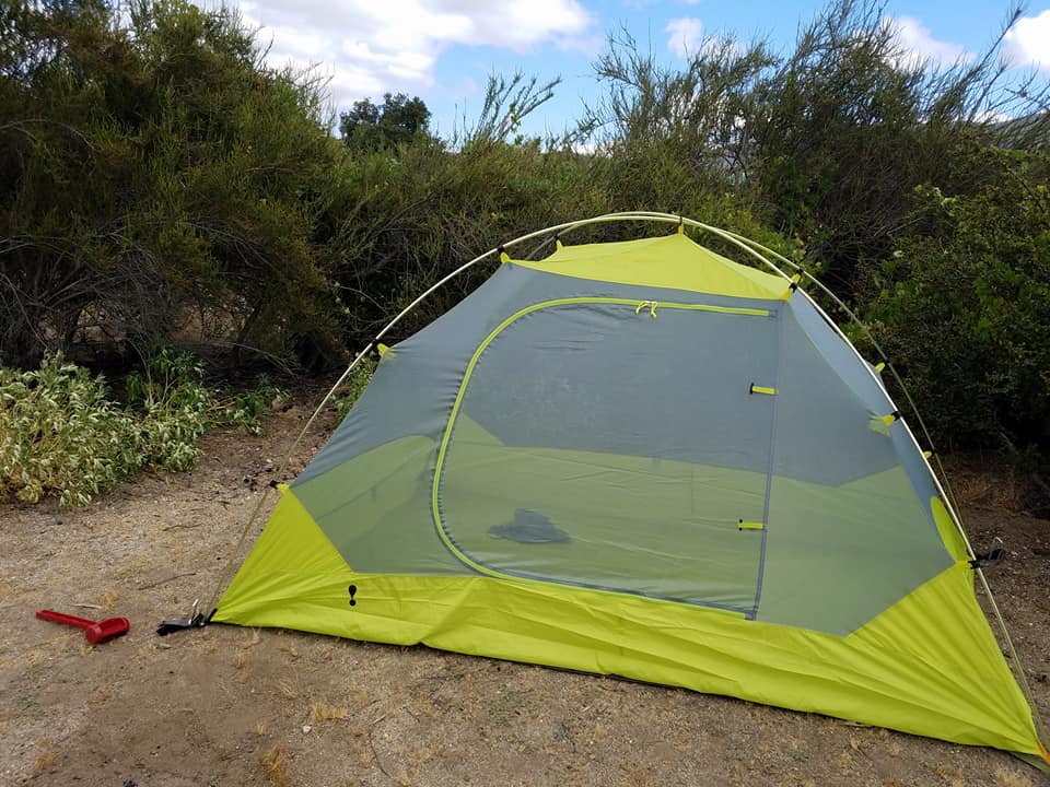 Site 5. The brush provides some privacy between sites. There are a lot of ants in this particular site though. I wouldn't recommend a large tent in this area.