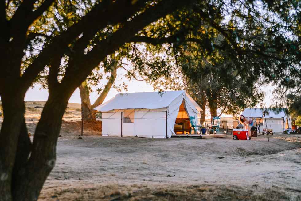 Both tents visible in this shot