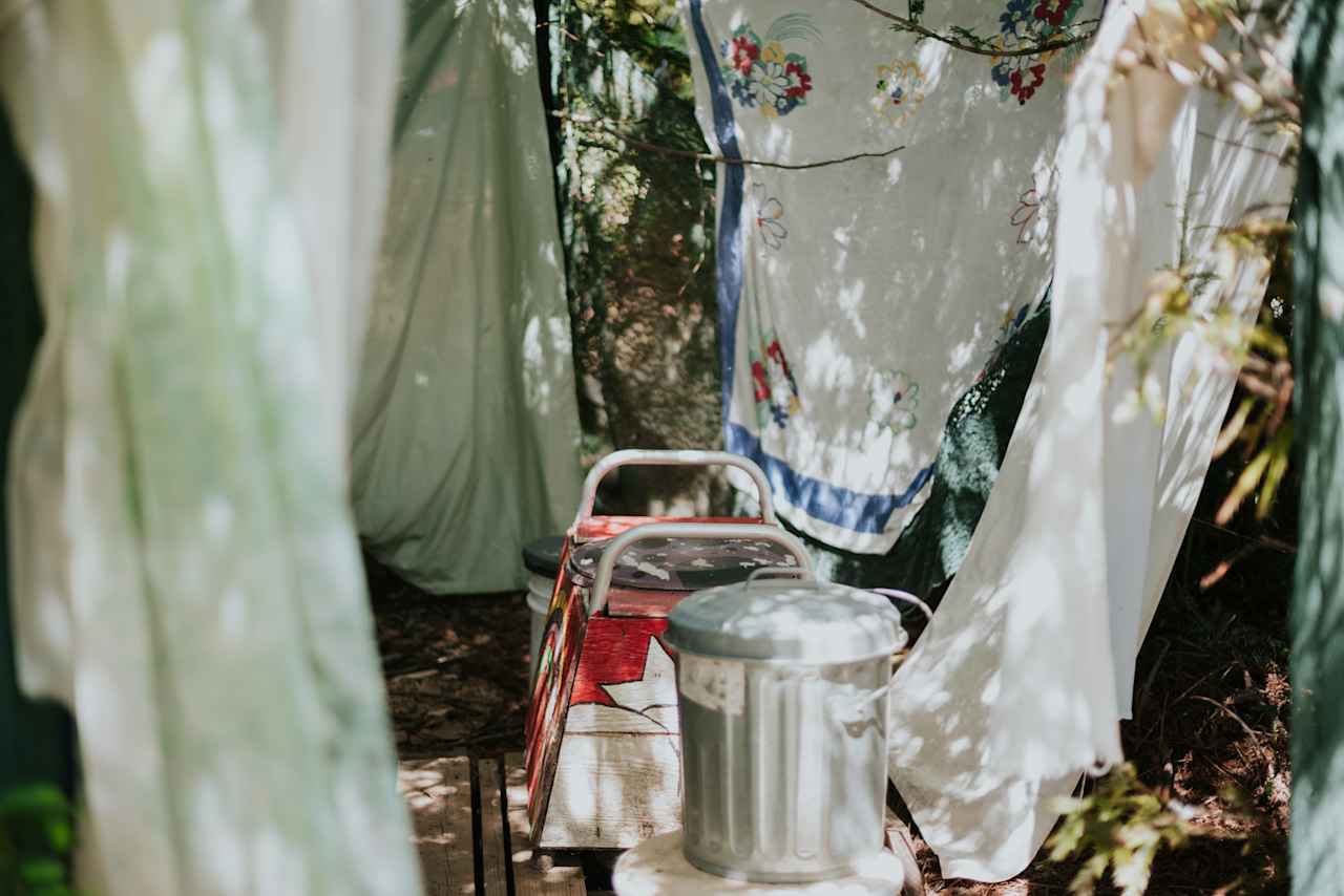 Outdoor potty. 